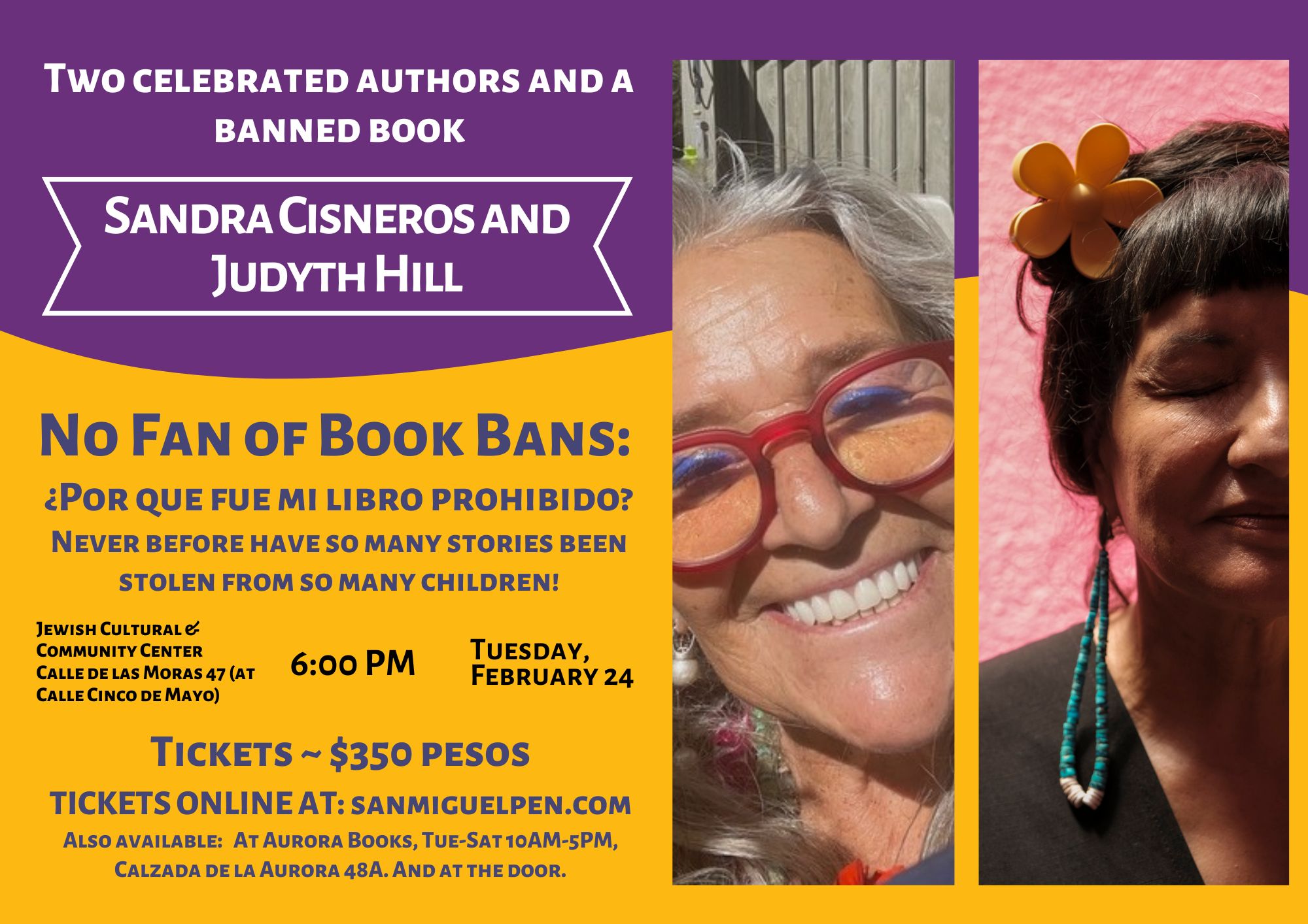 Judyth Hill and Sandra Cisneros